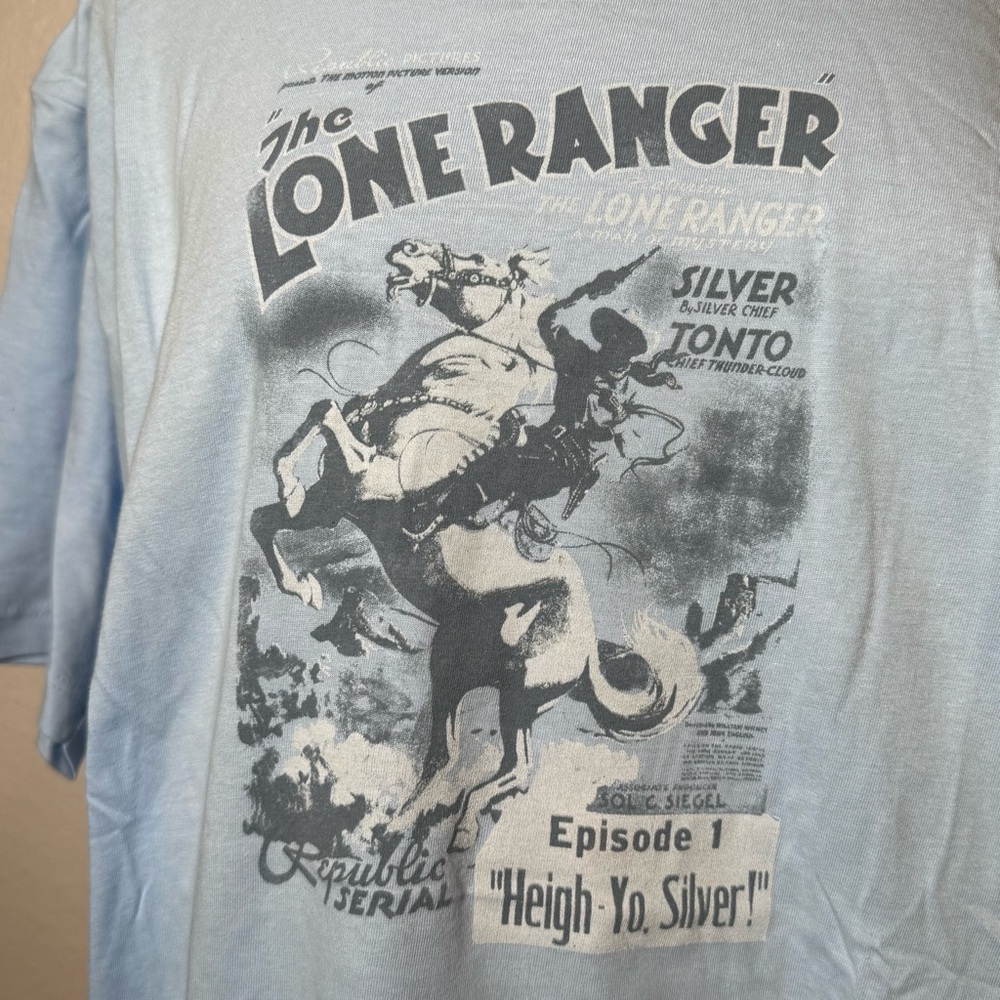 Radio Days Lone Ranger Short Sleeve Tee with Vintage Graphic